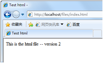index.html test result